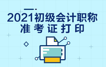 海南省2021年初级会计考试准考证在哪里打印？